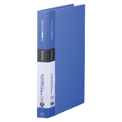 キングジム　１３８ＳＰＷ－Ｂ　シンプリーズクリアーＦ差替式２５Ｐ　青