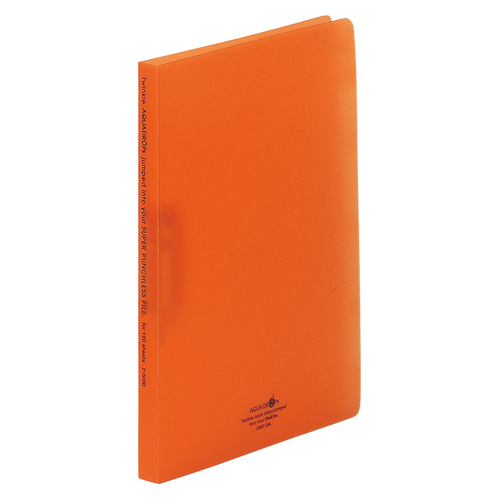 リヒトラブ　Ｆ－５０３０－４　パンチレスファイル　Ａ４Ｓ　橙