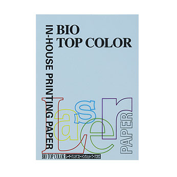 伊東屋　ＢＴ１３２　アイスブルー　バイオトップカラーＡ４　８０ｇ　１００枚