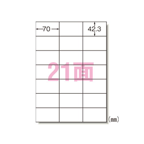 エーワン　３１２５７　マルチプリンタラベル再剥離２１面１０入