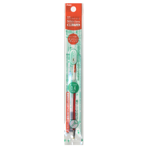 ぺんてる　ＸＢＧＲＮ４Ｆ２　スリッチーズリフィル０４キャロットオレン