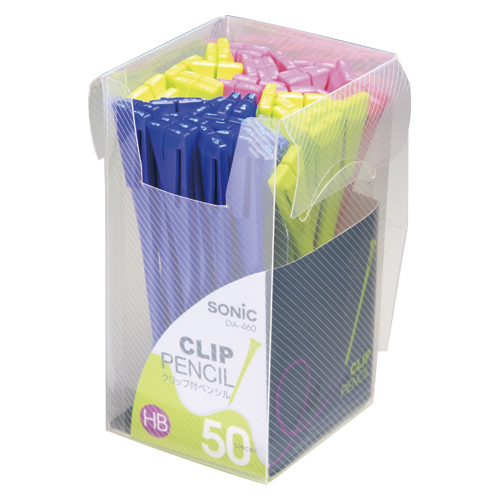 ソニック　ＤＡ－４６０　クリップ付ペンシル　５０本入　色込