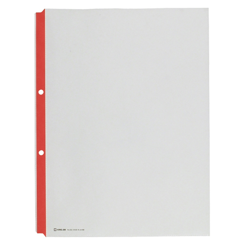 キングジム　２０３－Ｒ　カラーガードポケット　赤