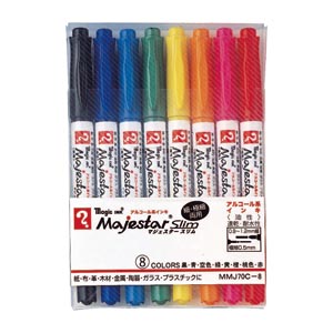 寺西化学　ＭＭＪ７０Ｃ－８　マジックマジェスタースリム　８色セット