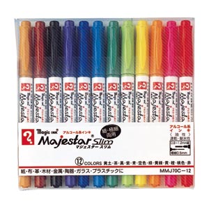 寺西化学　ＭＭＪ７０Ｃ－１２　マジックマジェスタースリム　１２色セット