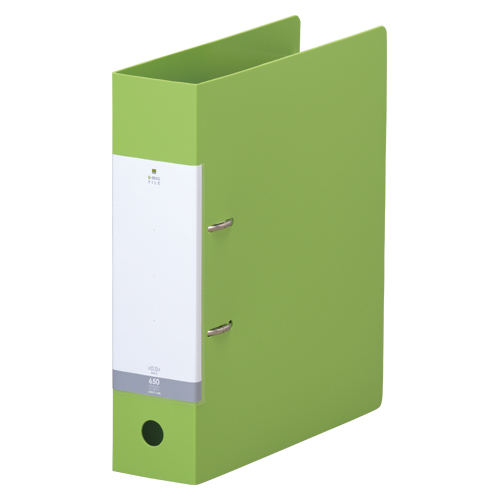 リヒトラブ　Ｇ２２８０－６　Ｄリングファイル　Ａ４Ｓ　黄緑