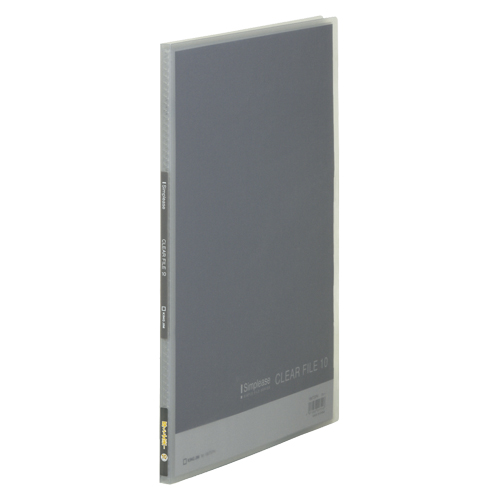 キングジム　１８６ＴＳＰＨ－ＧＹ　シンプリーズクリアーＦ（透明）１０Ｐグレ