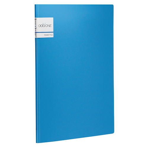 セキセイ　ＡＤ－２６４５－１０　ブルー　アドワンポケットファイルＡ４　ブルー