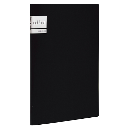 セキセイ　ＡＤ－２６４５－６０　ブラック　アドワンポケットファイルＡ４　ブラック