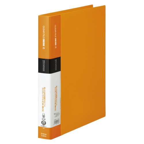 キングジム　１３８ＳＰＷ－ＯＲ　シンプリーズクリアーＦ差替式２５Ｐ　オレ