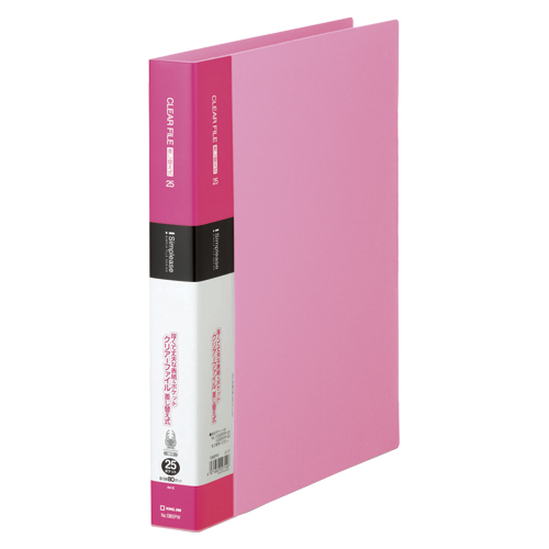 キングジム　１３８ＳＰＷ－Ｐ　シンプリーズクリアーＦ差替式２５Ｐピンク