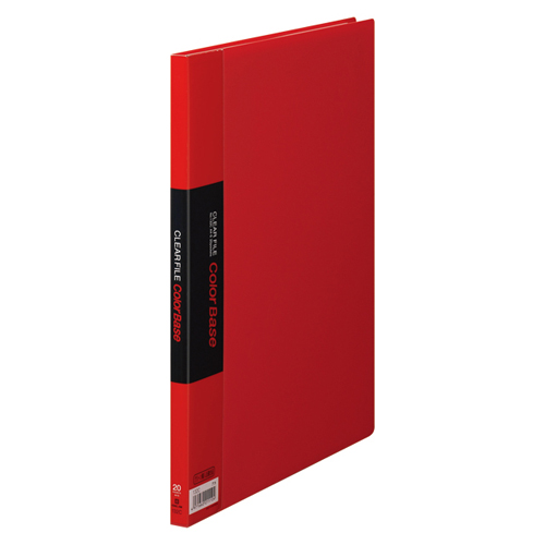 キングジム　１３２Ｃ－Ｒ　クリアーファイルカラーベースＳ　赤