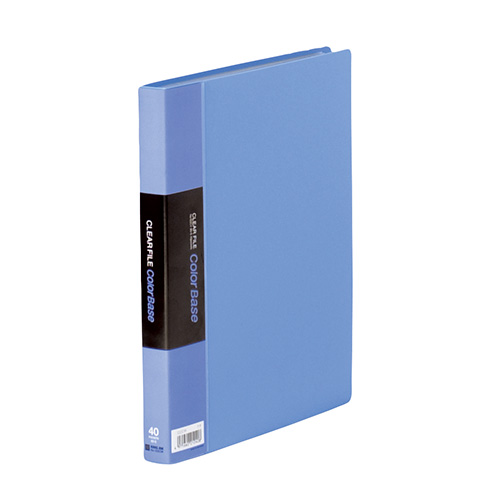 キングジム　１２２ＣＷ－Ｂ　クリアーファイルカラーベースＷ　青