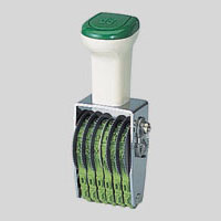 サンビー　ＴＫ－０４６　テクノタッチ回転印　欧文４号６連