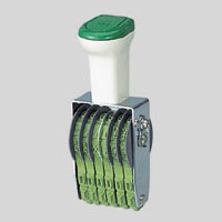 サンビー　ＴＫ－０２６　テクノタッチ回転印　欧文２号６連