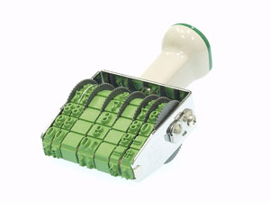 サンビー　ＴＫ－ＴＤ３　テクノタッチ回転印　欧文３号飛日付