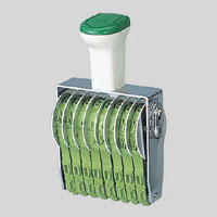 サンビー　ＴＫ－０１８　テクノタッチ回転印　欧文１号８連