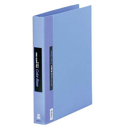 キングジム　１３９Ｗ－Ｂ　クリアーファイルカラーベース差替式　青