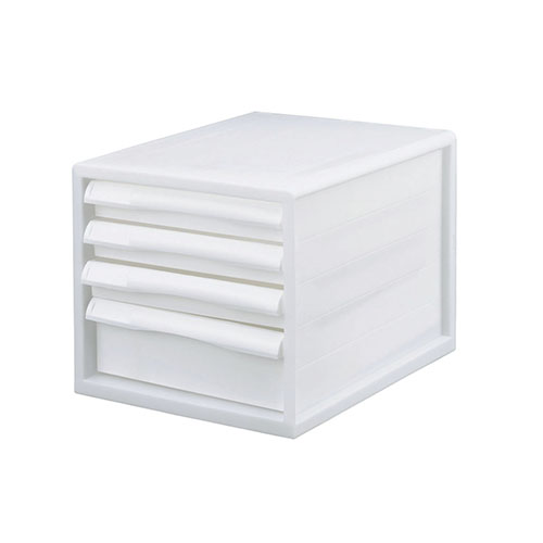 ナカバヤシ　Ａ４Ｅ－Ｐ０４ＫＷ／Ｂ　Ａ４レターケース一体／ＰＰ／浅３／深１