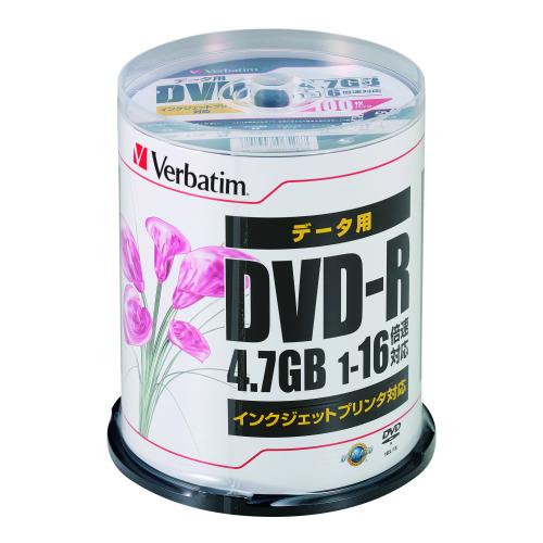 バーベイタム　ＤＨＲ４７ＪＰＰ１００　ＰＣＤＡＴＡ用ＤＶＤ－Ｒ　１－１６倍速