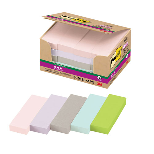 スリーエム　５００１ＳＳ－ＡＰ２　ポスト・イット　強粘着ふせん　再生紙
