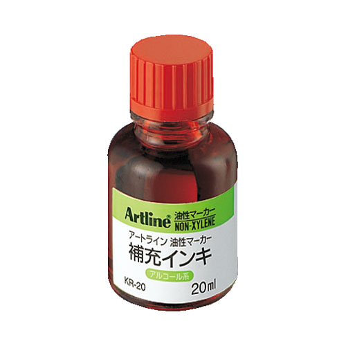 シヤチハタ　ＫＲ－２０アカ　補充インキ　２０ＭＬ（ノンキシ）　赤