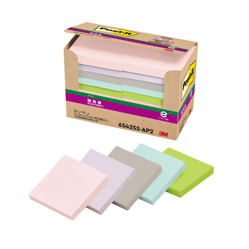 スリーエム　６５４２ＳＳ－ＡＰ２　ポスト・イット　強粘着ノート　再生紙