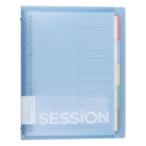 マルマン　Ｆ３１０Ａ－５２Ａ　Ｂ５　バインダー　セッション　ＬブルーＡ