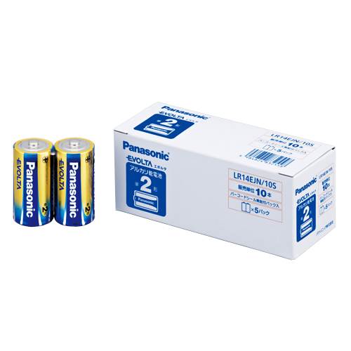 パナソニック　ＬＲ１４ＥＪＮ／１０Ｓ　エボルタ単２　１０個　オフィス