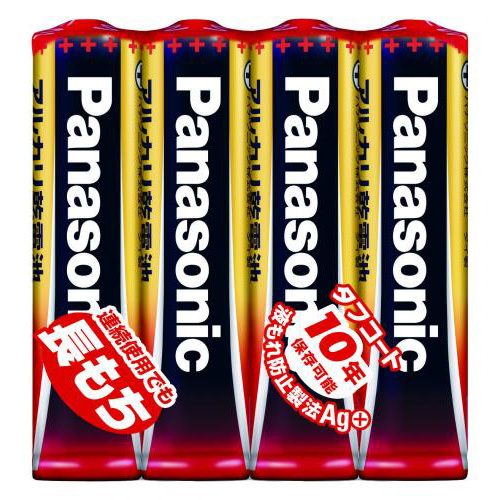 パナソニック　ＬＲ０３ＸＪ／４ＳＥ　アルカリ電池　単４　４個エルフシュリンク