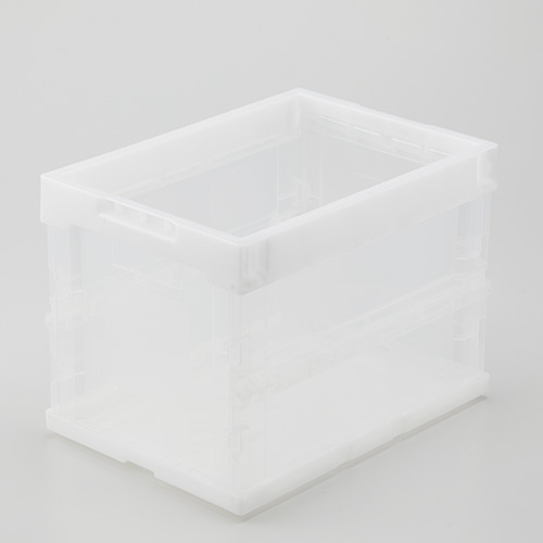 アイリスオーヤマ　ＨＤＯＣ－２０Ｌ　クリア　ハード折りたたみコンテナ　本体　クリア