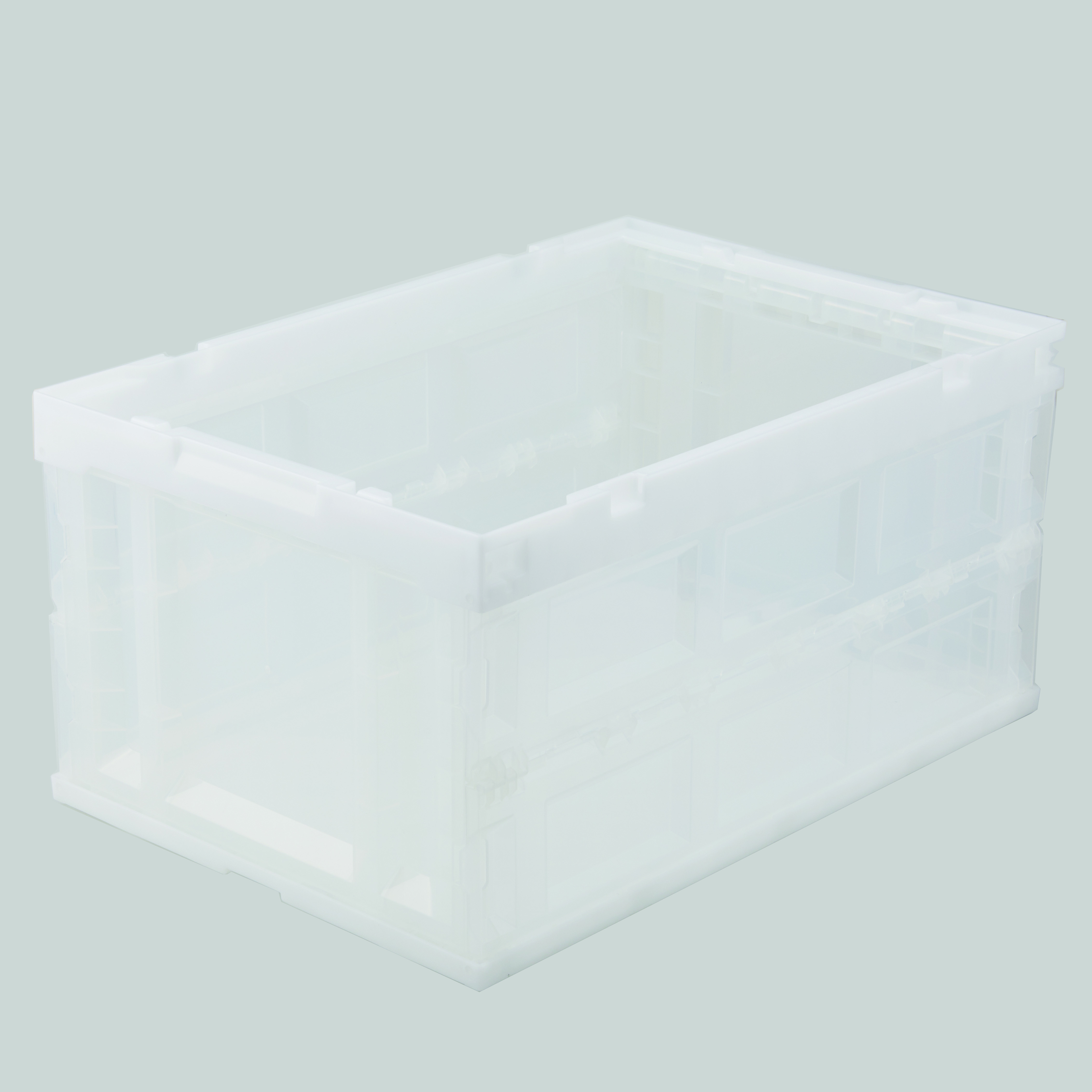 アイリスオーヤマ　ＨＤＯＣ－７５Ｌ　クリア　ハード折りたたみコンテナ　本体　クリア