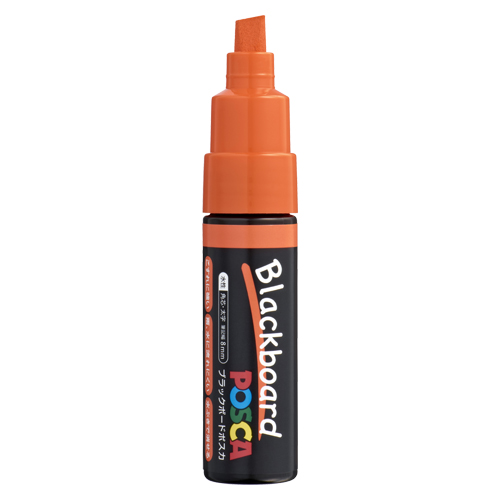 三菱鉛筆　ＰＣＥ２５０８Ｋ１Ｐ．４　ブラックボードポスカ　太字　橙