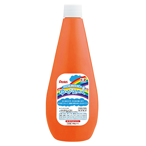 ぺんてる　ＷＨＧＴ０３　ゆびえのぐ　だいだい