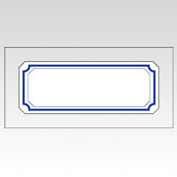 ニチバン　ＭＬ－２０４　アオワク　マイタックラベルラミネート　青枠