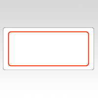 ニチバン　ＭＬ－２１１Ｒ　アカワク　マイタックラミネートラベル　赤枠