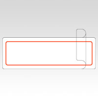 ニチバン　ＭＬ－２１３Ｒ　アカワク　マイタックラミネートラベル　赤枠