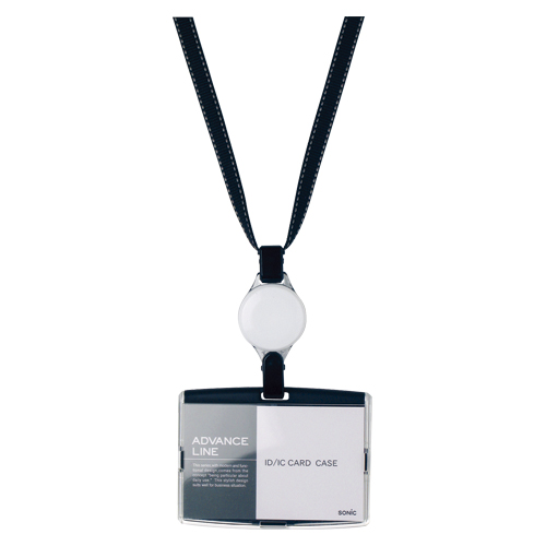 ソニック　ＡＬ－８９４－Ｄ　ハードケース＆リールストラップ　ブラック