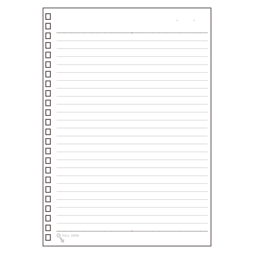 リヒトラブ　Ｎ－１６５０Ａ　ノート専用リーフ　Ａ５　横罫　Ａ罫