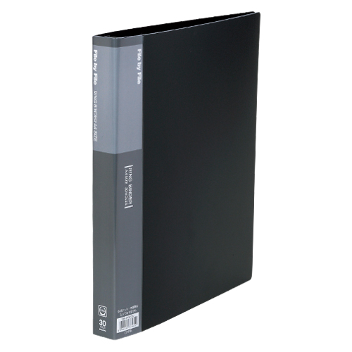 ビュートン　ＲＢ－Ａ４Ｗ－ＤＧ　リングバインダーＡ４Ｗ型　ダークグレー