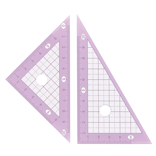 西敬　ＭＴ－４ＣＡ　マカロン三角定規１０ｃｍカシス