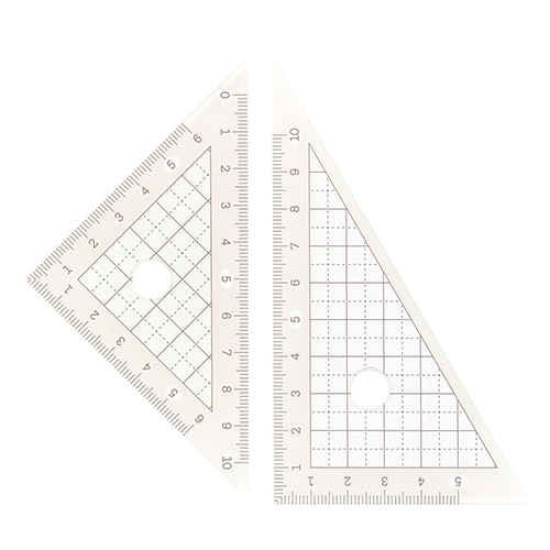 西敬　ＭＴ－４ＶＡ　マカロン三角定規１０ｃｍバニラ