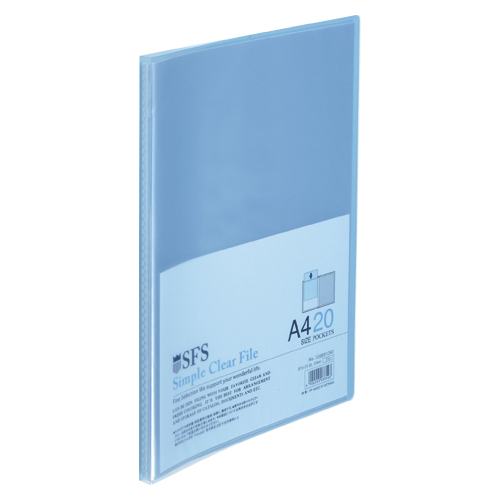 たんぽぽ　１０９９９１０４０　Ａ４クリアーファイル２０　ブルー