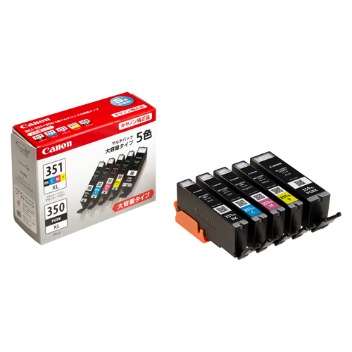 キヤノン　ＢＣＩ－３５１ＸＬ＋３５０ＸＬ／５ＭＰ　インクタンクＢＣＩ３５１ＸＬ３５０ＸＬ５