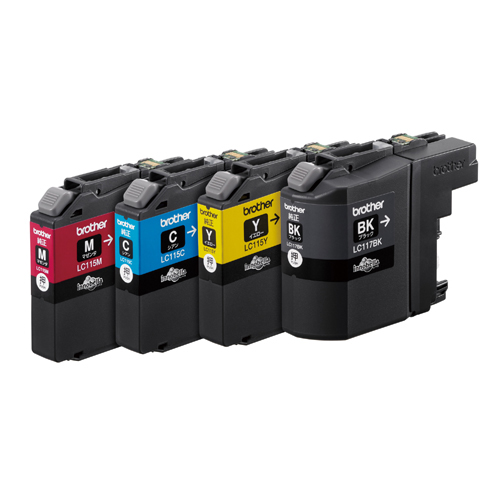 ブラザー　ＬＣ１１７／１１５－４ＰＫ　インクカートリッジ　４個パック