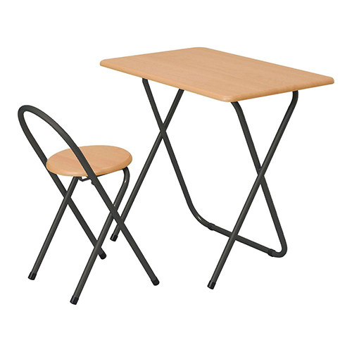 ナカバヤシ　ＦＤＤ－１０１ＫＭＢＫ　折りたたみデスク＆チェアオーク　ブラック