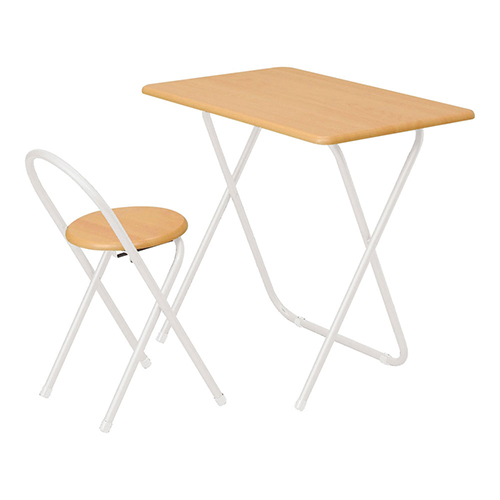 ナカバヤシ　ＦＤＤ－１０１ＫＭＷ　折りたたみデスク＆チェアオーク　ホワイト