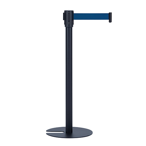 テラモト　ＳＵ－６６１－８０１－３　ベルトパーテーションスタンドＵＮブラック