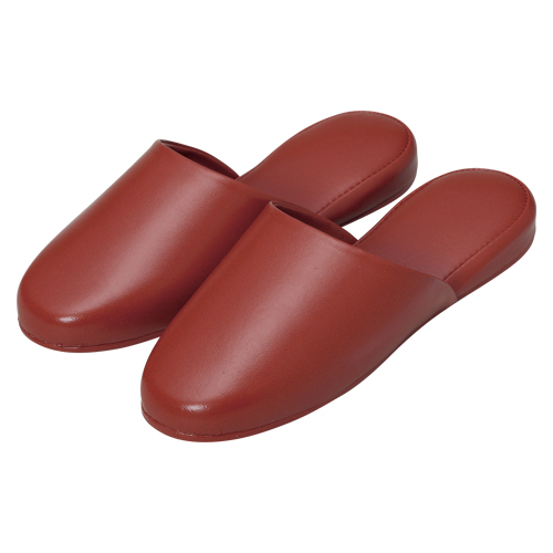 オーミケンシ　５７０５－１０　高周波レザースリッパ１０足組ブラウン