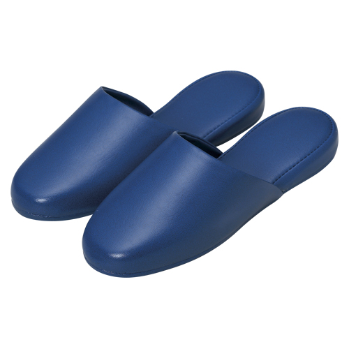 オーミケンシ　５７０１－１０　高周波レザースリッパ１０足組ブルー